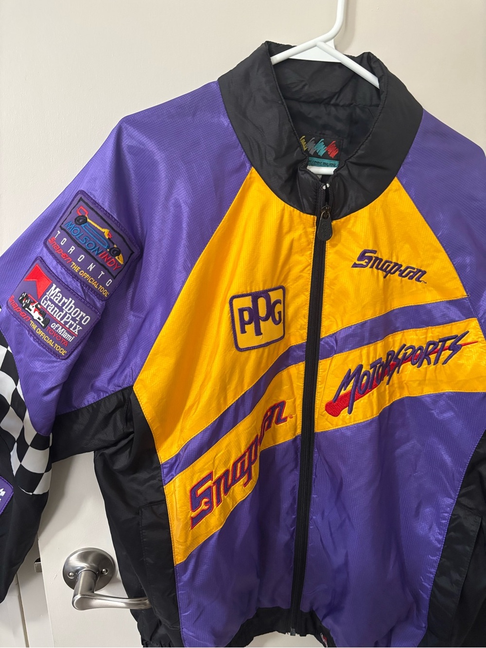 Snap-on Motorsports Women’s Purple & Yellow Bomber Jacket